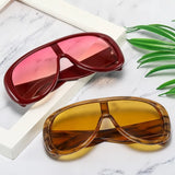 Collection of Oversized Retro Square Gradient UV400 Sunglasses