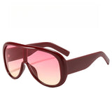 Oversized Retro Square Gradient UV400 Sunglasses