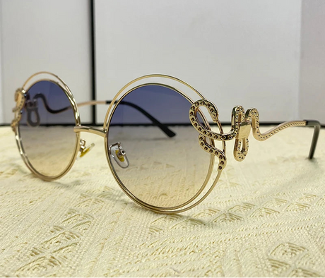 Gradient blue lens 