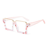 Transparent Pink Oversized Scratch Resistant Lenses Reading Glasses
