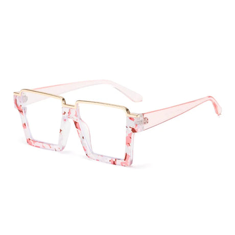 Transparent Pink Oversized Scratch Resistant Lenses Reading Glasses