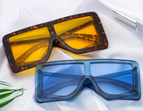 Oversized Square One Piece UV400 Sunglasses