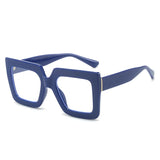 Oversized Square  Optical  Frames Eyeglass blue
