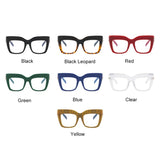 Collection of Oversized Square Reading Glasses Blue Light Eyeglasses