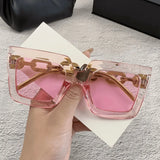 pink square sunglasses