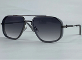 Oversized Steampunk Square Sunglasses