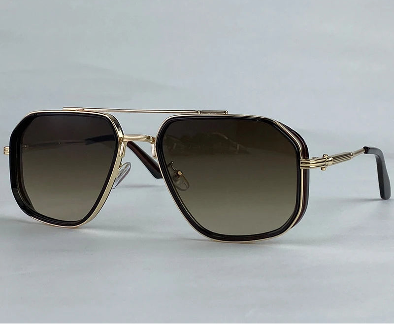 Oversized Steampunk Square Sunglasses