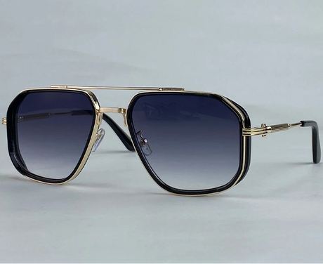 Oversized Steampunk Square Sunglasses