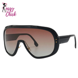 Oversized UV400  Goggle Sunglasses Sassy Chick Logo