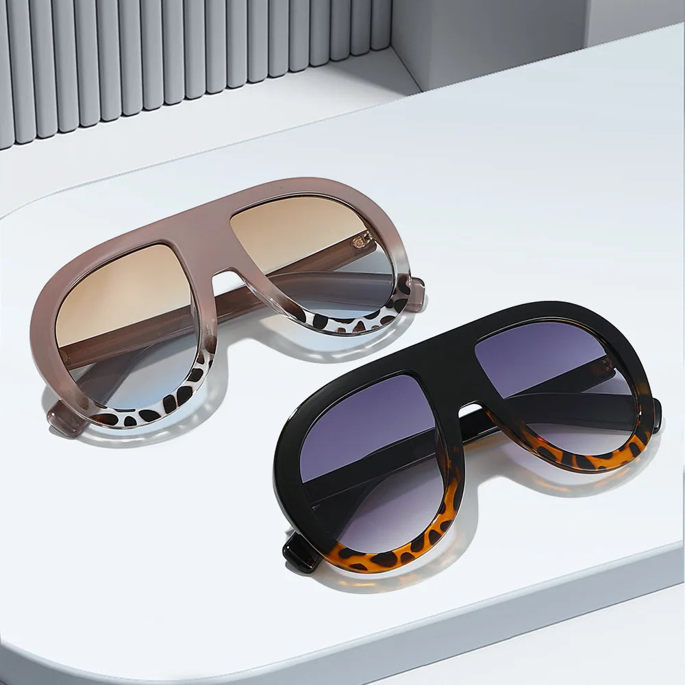 Collection of Oversized UV400 Patchwork Ladies Driving Sunglasses