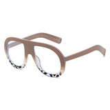 Oversized UV400 Patchwork Ladies Driving Sunglasses