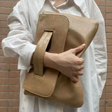 Brown PU Leather Handbag