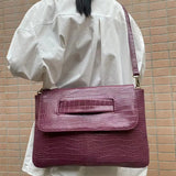 Red PU Leather Handbag