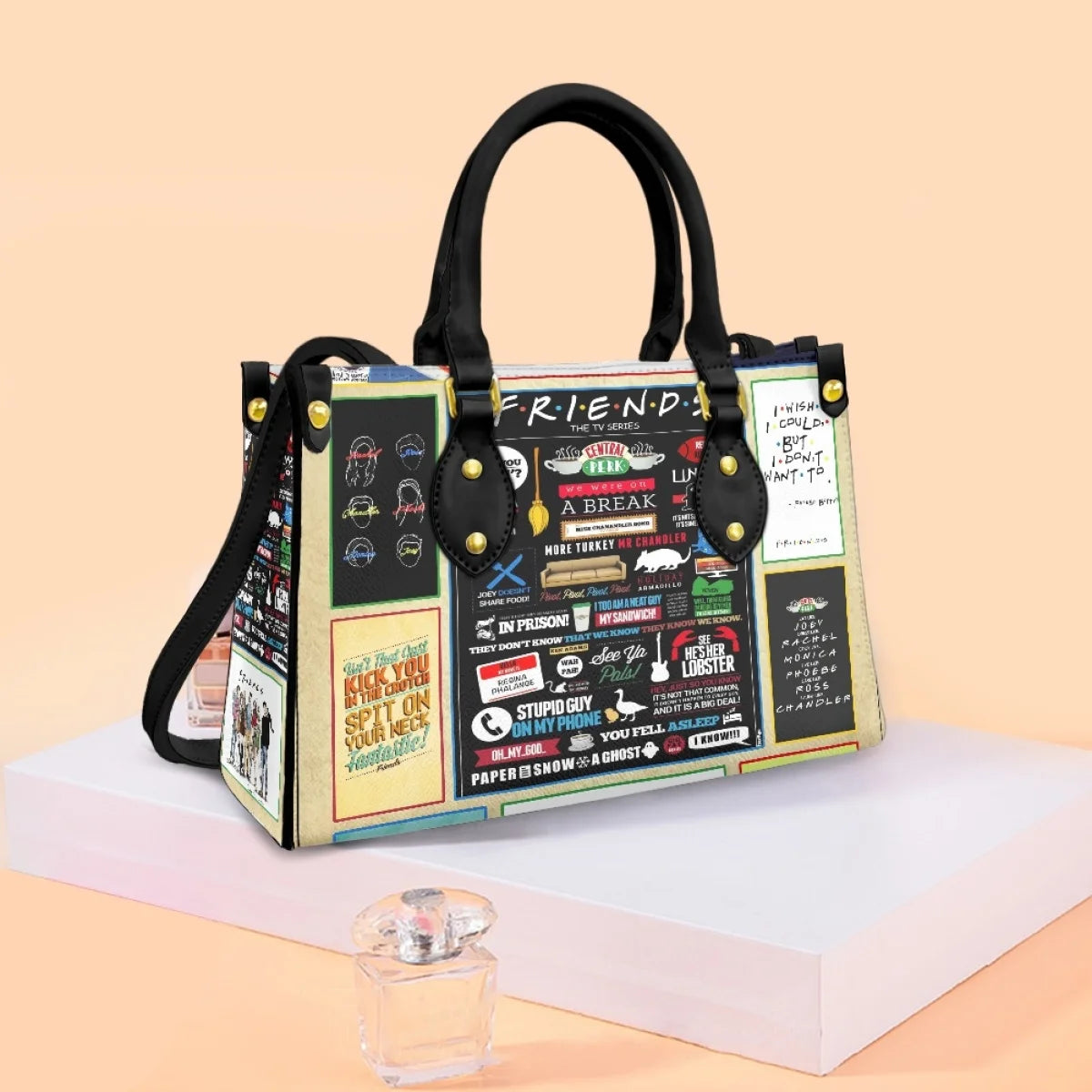 PU Leather Letter Fashion Messenger Handbags