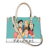 friends character white strap bag