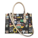 mix print design white strap bag