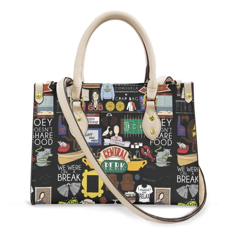 mix print design white strap bag