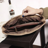 Compartment PU Leather Messenger Bag