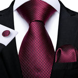 maroon necktie set