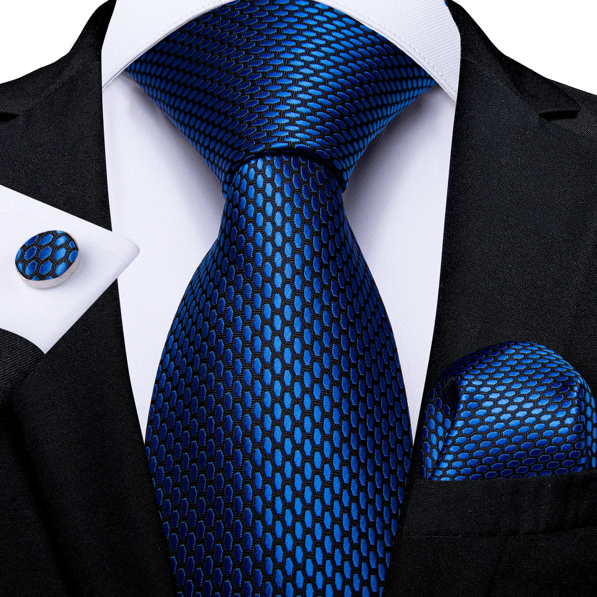 blue necktie set