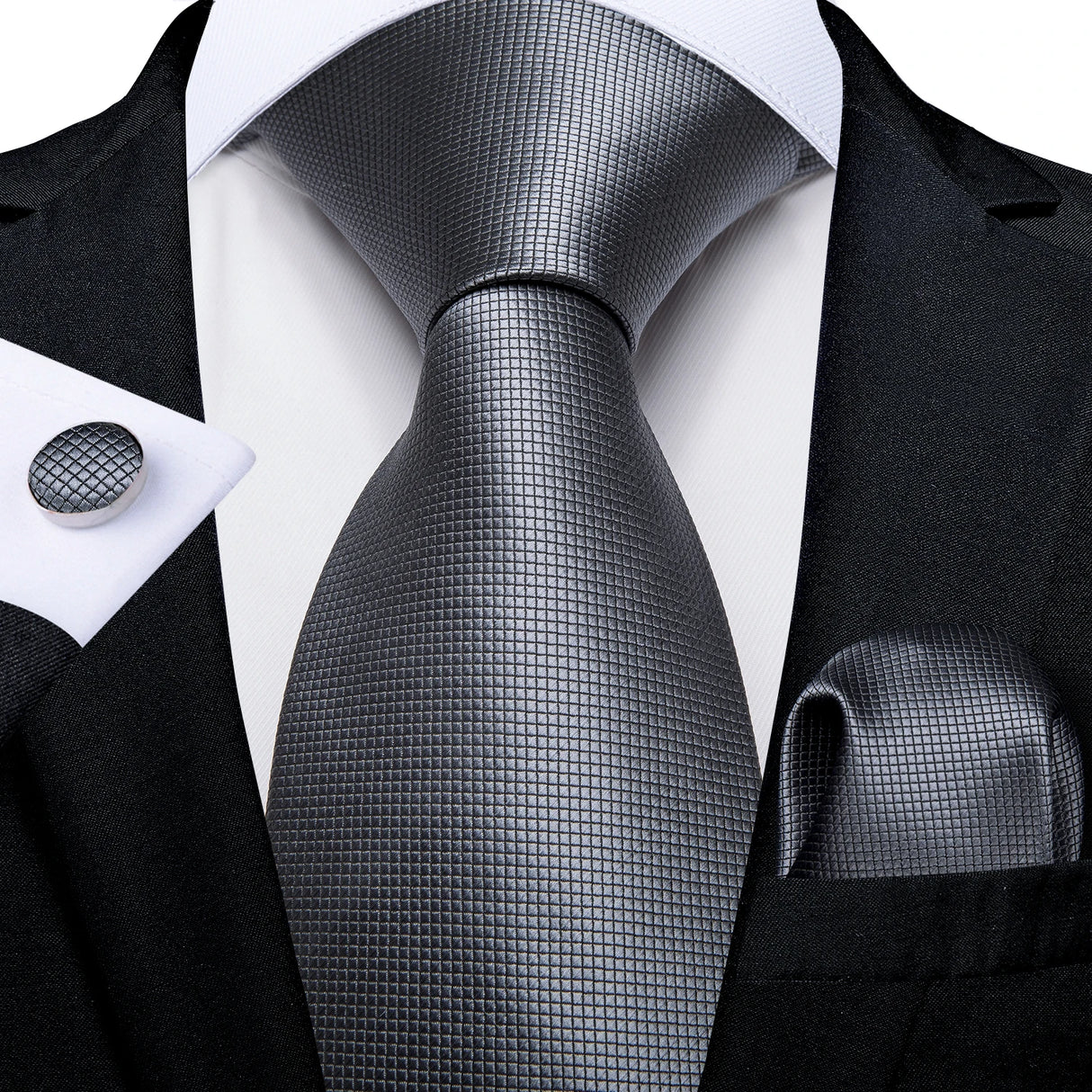 gray necktie set