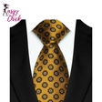 Paisley For Man Groom Jacquard Woven Necktie Sassy Chick Logo