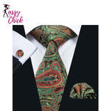 Paisley Gravata Handkerchief Silk Ties Sassy Chick Logo 