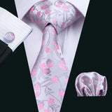 Gray Paisley Gravata Handkerchief Silk Ties