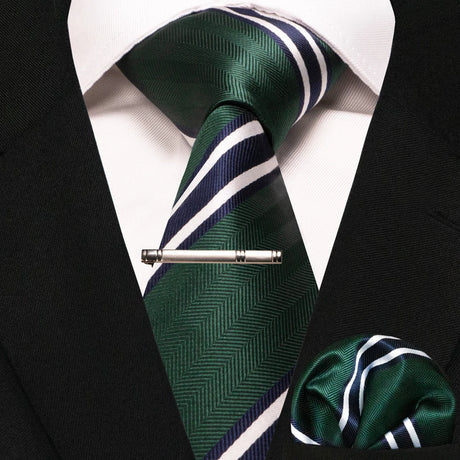 Paisley Silk Woven Business Men Tie Necktie Handkerchief