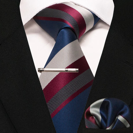 Paisley Silk Woven Business Men Tie Necktie Handkerchief