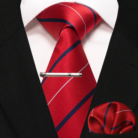 Paisley Silk Woven Business Men Tie Necktie Handkerchief