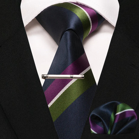 Paisley Silk Woven Business Men Tie Necktie Handkerchief