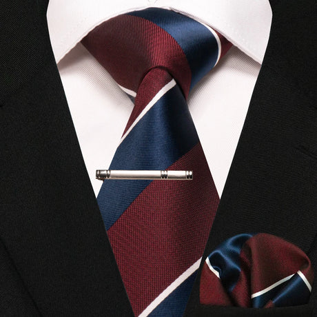 Paisley Silk Woven Business Men Tie Necktie Handkerchief