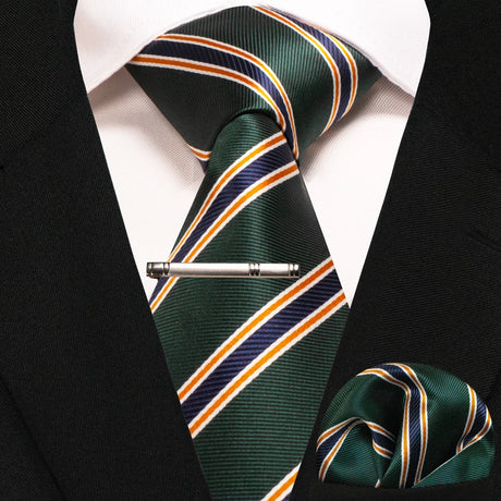 Paisley Silk Woven Business Men Tie Necktie Handkerchief