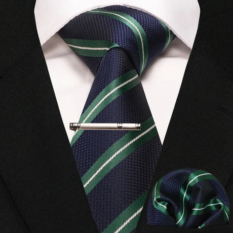 Paisley Silk Woven Business Men Tie Necktie Handkerchief