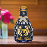 Black Party Cheers Bottle Gems Evening Bridal Crystal Clutch Purse