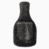 Black Party Cheers Bottle Gems Evening Bridal Crystal Clutch Purse