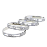 Paved 5A Cubic Zirconia Bangle Bracelets