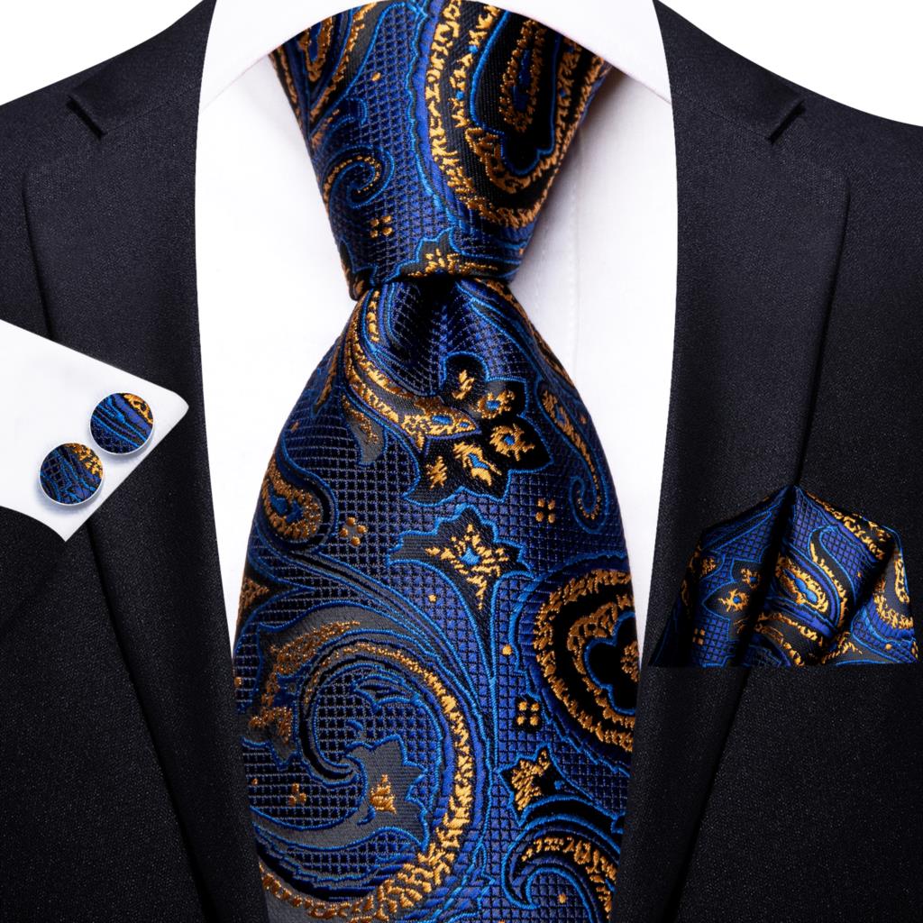 Peacock Pattern Silk Tie