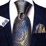 Peacock Pattern Silk Tie