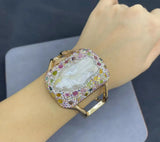 Using Pearl Baroque Pearl Inlaid Natural Bracelet