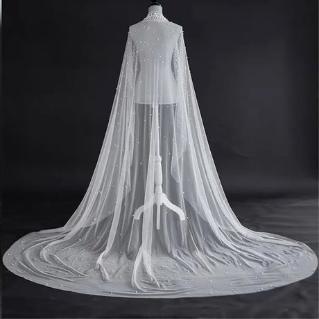 Pearl Ivory White 1.5m Wide Veil Wedding Accessories