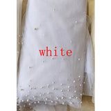 White Pearl Ivory White 1.5m Wide Veil Wedding Accessories