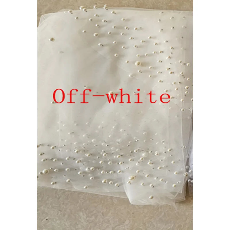 Pearl Ivory White 1.5m Wide Veil Wedding Accessories