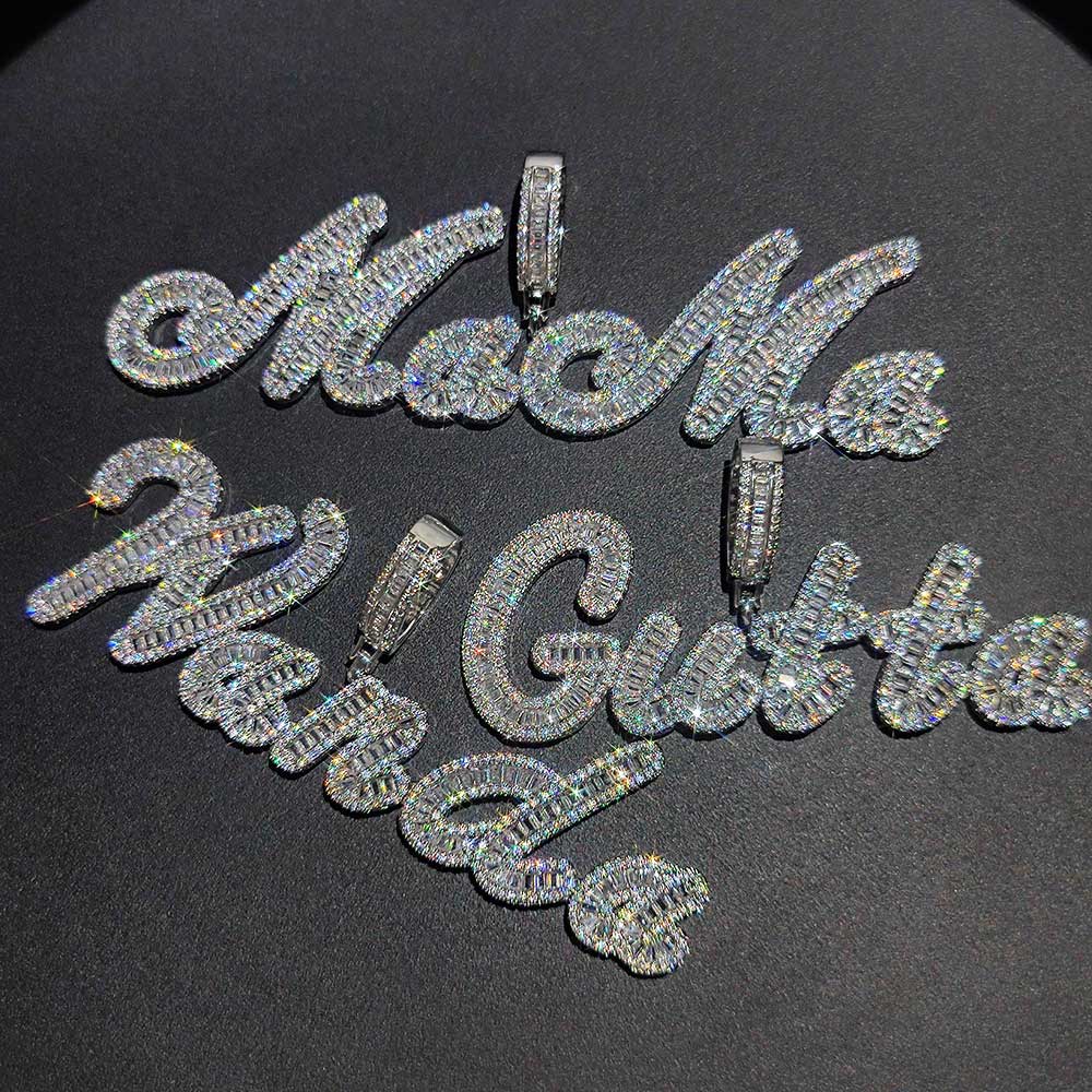 Personalized Bling Zircon Name Letter Pendant