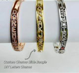 collections of Personalized Charms Slide Bangle