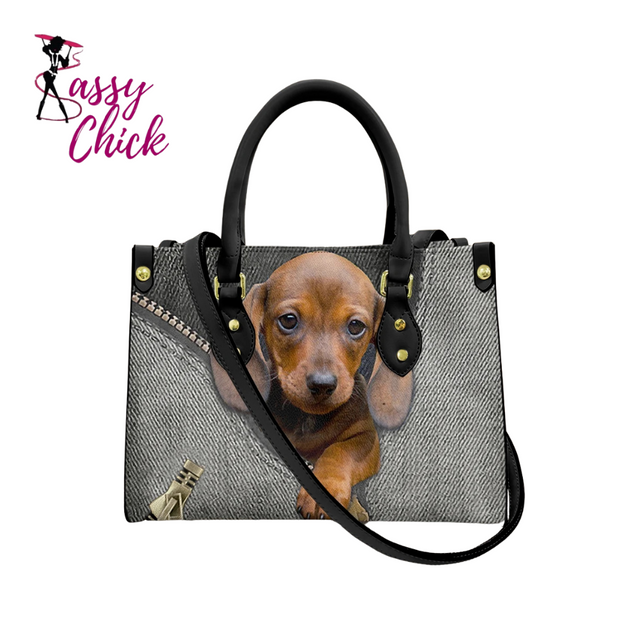 dog face design bag