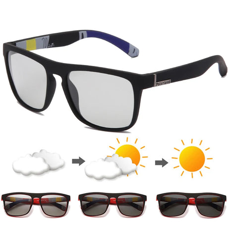 black grey photochromic sunglasses