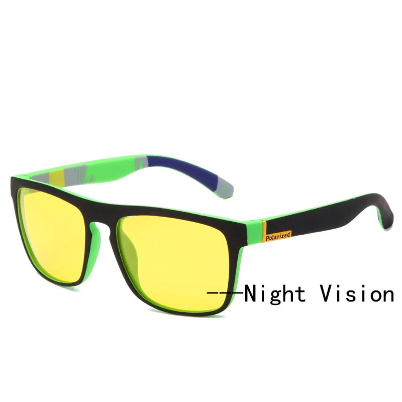 night vision black green sunglasses