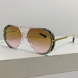 Pilot Double Bridge Gradient Multi-color Casual Shades Sunglasses